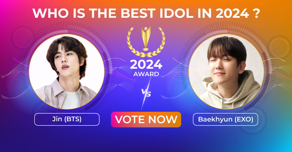 Jin (BTS) vs Baekhyun (EXO) Who is the Best Idol in 2024 ? Vote Now