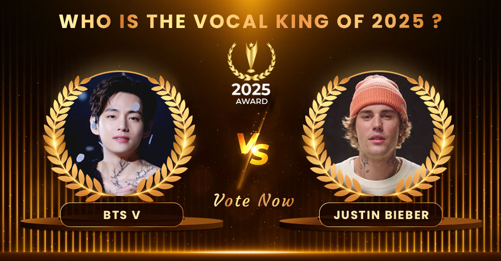 BTS V vs Justin Bieber: Who is the Vocal King of 2025 ? Vote Now ...